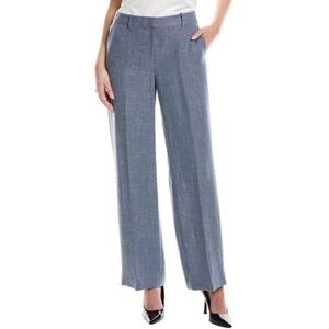 Lafayette 148 New York Heather Blue Wool Blend Dress Pants – Size 12